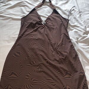 BROWN MINI DRESS ‼️